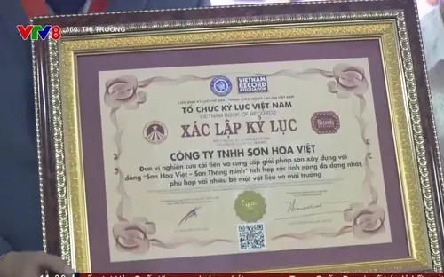 Xác lập Kỷ lục Việt Nam cho sản phẩm sơn đa năng trong nước sản xuất