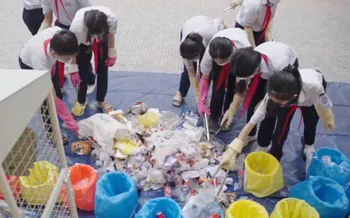 Mô hình trường học giảm thiểu rác thải nhựa