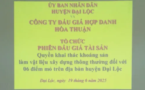 Quảng Nam đấu giá công khai 6 mỏ khoáng sản