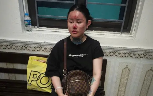 "Ngân Baby" bị tạm giữ vì phá hoại cây ATM và tài sản của người dân