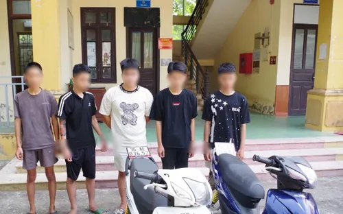 Bắt 5 đối tượng trộm cắp xe máy tại khu ký túc xá ở Ninh Bình