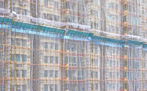 Giàn giáo tre tại Hong Kong (Trung Quốc) đối mặt nguy cơ bị thay thế