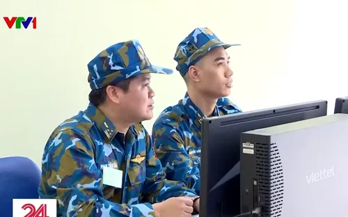 Quân chủng Phòng không - Không quân diễn tập phòng thủ, tác chiến trên không gian mạng