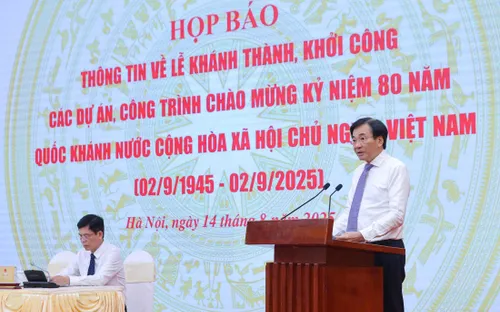 250 dự án, công trình đồng loạt khởi công, khánh thành vào ngày 19/8 để chào mừng 80 năm Quốc khánh