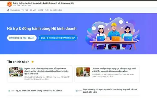 Cục Thuế ra mắt Cổng thông tin hỗ trợ cá nhân, hộ kinh doanh và doanh nghiệp