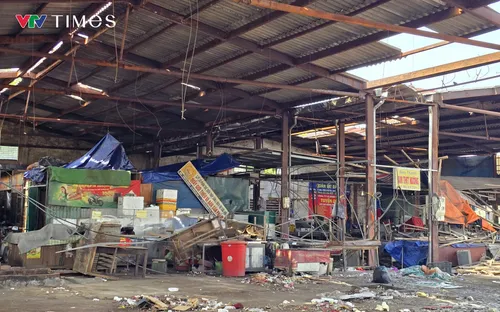 Nhiều chợ ở Nghệ An hư hỏng nặng sau bão, tiểu thương chưa thể trở lại kinh doanh