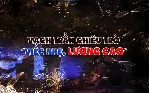 Vạch trần chiêu trò "Việc nhẹ, lương cao"