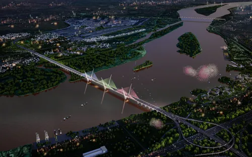 Hà Nội khởi công Dự án cầu Thượng Cát kết nối bờ Bắc sông Hồng với trung tâm Thủ đô