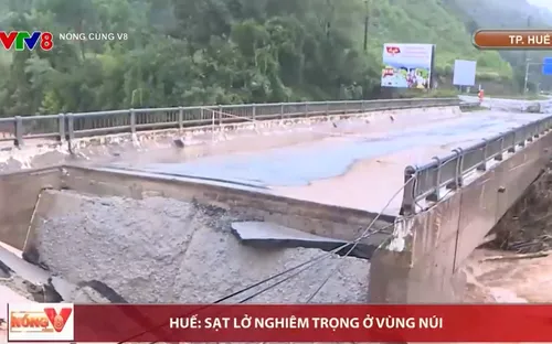 Huế: Sạt lở nghiêm trọng ở vùng núi