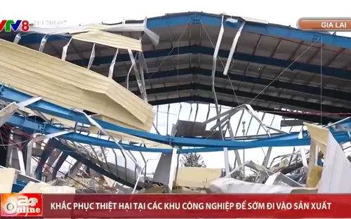 Khắc phục thiệt hại tại các khu công nghiệp để sớm đi vào sản xuất