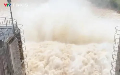 Cảnh báo lũ và nguy cơ ngập vùng hạ du do hồ Sông Cái tăng lưu lượng xả