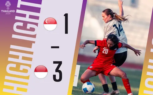 Highlights ĐT nữ Singapore 1-2 ĐT nữ Indonesia: Mở toang cánh cửa vào bán kết


