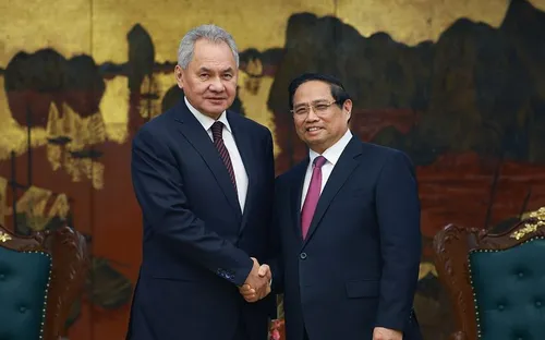 Thủ tướng Phạm Minh Chính tiếp Thư ký Hội đồng An ninh Liên bang Nga