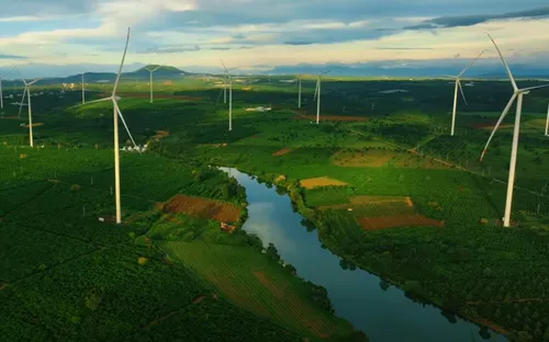 Điện gió: Những "cánh tay khổng lồ" dệt nên năng lượng xanh giữa đại ngàn và biển cả