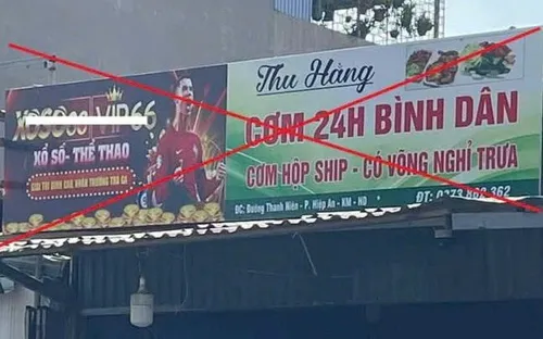 Cảnh giác chiêu trò tài trợ làm bảng hiệu miễn phí để quảng cáo cá độ, cờ bạc trực tuyến