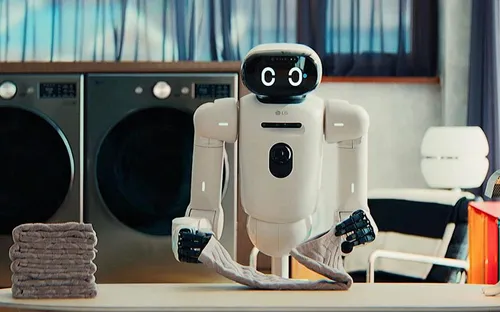 LG trình làng CLOiD: Robot gia đình tích hợp AI biết nấu ăn và gấp quần áo tại CES 2026