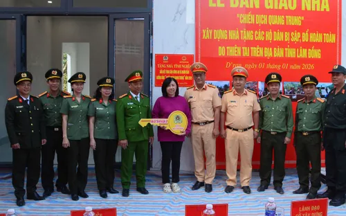 Nhiều gia đình vùng lũ Lâm Đồng có nhà mới từ Chiến dịch Quang Trung