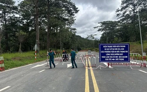 Lâm Đồng cấm đèo Prenn Đà Lạt trong 6 ngày để hoàn thành sửa chữa sạt lở