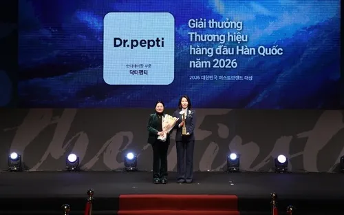 Dr.Pepti thắng lớn tại Korea First Brand Awards 2026 nhờ sự bình chọn của người tiêu dùng Việt