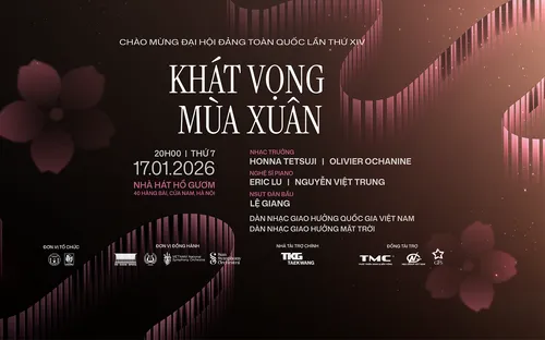 Hòa nhạc đặc biệt “Khát vọng mùa Xuân” chào mừng Đại hội Đảng XIV