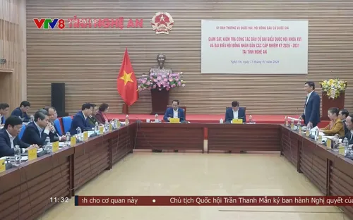 Đoàn giám sát, kiểm tra của Ủy ban Thường vụ Quốc hội làm việc tại Nghệ An