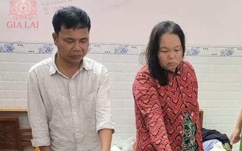 Bắt giữ cặp vợ chồng từ Quảng Ngãi vào Gia Lai móc túi tại các chợ