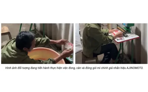 Khởi tố đối tượng sản xuất hơn 1 tấn mì chính giả nhãn hiệu Ajinomoto