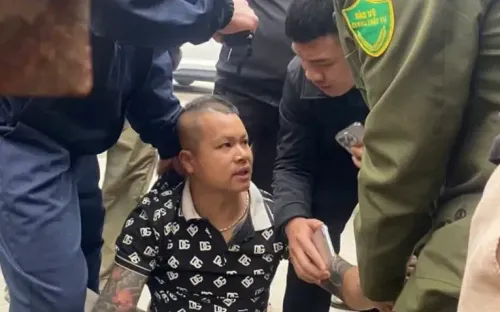 Bắt giữ nam thanh niên cướp tiền tại phòng giao dịch ngân hàng ở Lào Cai