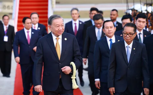 Tổng Bí thư Tô Lâm bắt đầu chuyến thăm cấp Nhà nước tới Campuchia