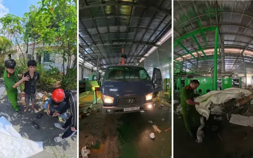 Bắt quả tang 3 đối tượng dùng xe cẩu trộm gần 1 tấn phế liệu trong KCN Biên Hòa