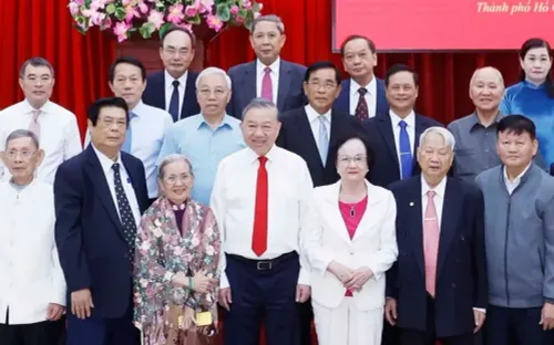 Tổng Bí thư Tô Lâm gặp mặt nguyên Ủy viên Trung ương Đảng khu vực phía Nam