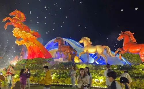 Gia Lai khánh thành cụm linh vật Xuân Bính Ngọ 2026