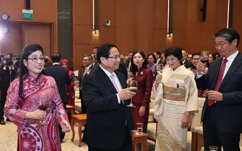 Thủ tướng Phạm Minh Chính chủ trì chiêu đãi Đoàn Ngoại giao Xuân Bính Ngọ 2026