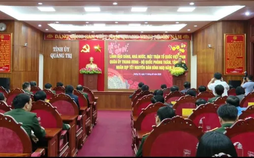 Chủ nhiệm Tổng cục Chính trị Quân đội nhân dân Việt Nam thăm, chúc Tết tại Quảng Trị