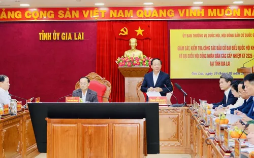 Đoàn công tác Trung ương kiểm tra công tác bầu cử tại Gia Lai