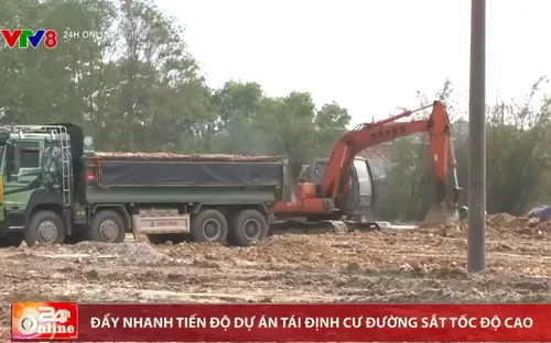 Đẩy nhanh tiến độ dự án Tái định cư đường sắt tốc độ cao