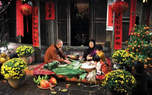 Hồn dân tộc trong phong vị Tết Việt