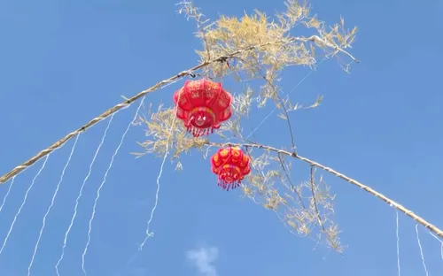 Cây nêu ngày Tết - Phong vị Tết Bắc giữa Tây Nguyên