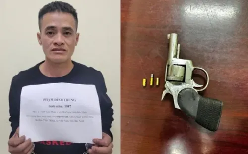 Bắt giữ nghi phạm dùng súng cướp ôtô Vios ở Bắc Ninh