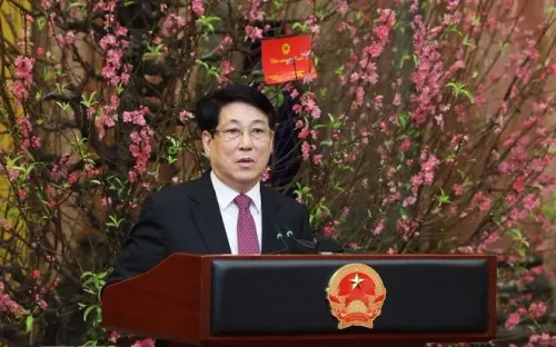 Chủ tịch nước Lương Cường chúc Tết cán bộ, người lao động Văn phòng Chủ tịch nước