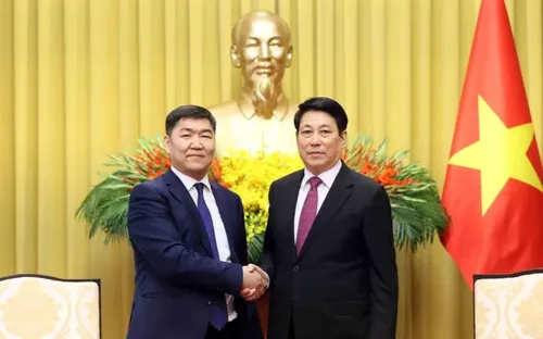 Chủ tịch nước Lương Cường tiếp Chánh án Tòa án Tối cao Mông Cổ