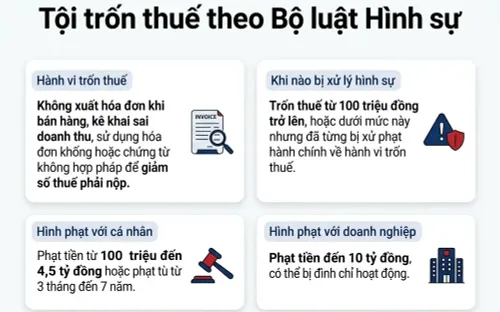 Khi nào hành vi trốn thuế bị xử lý hình sự?