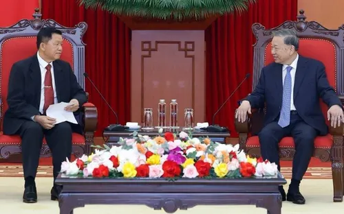 Tổng Bí thư Tô Lâm tiếp Bộ trưởng Công an Lào, nhấn mạnh hợp tác an ninh là trụ cột quan trọng