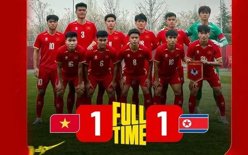 U23 Việt Nam hòa tiếc nuối U23 Triều Tiên trong ngày ra quân CFA Team China 2026