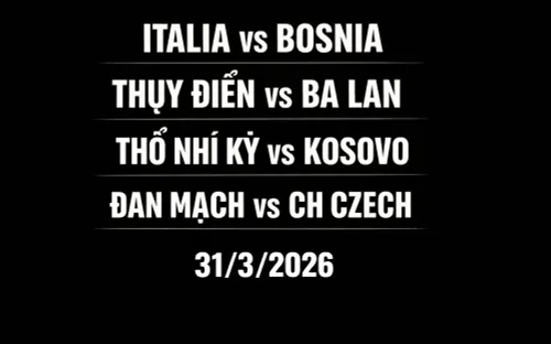 Châu Âu xác định 4 trận “chung kết” tranh vé vớt World Cup 2026
