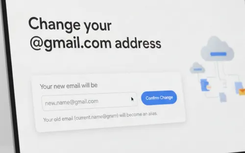 Gmail cho phép đổi tên địa chỉ email mà không cần tạo tài khoản mới