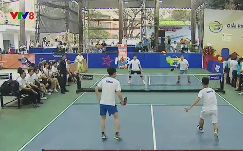 Không khí sôi nổi ngày đầu tiên Giải Pickleball Bộ Y tế - VTV8 lần thứ I năm 2026