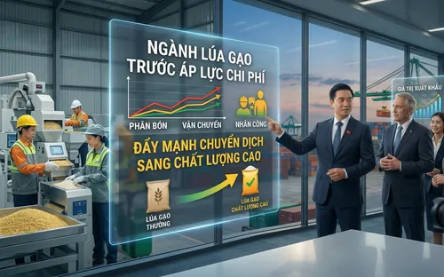 Ngành lúa gạo trước áp lực chi phí: Đẩy mạnh chuyển dịch sang chất lượng cao