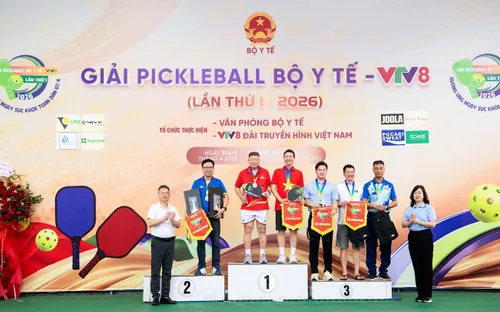 Lễ Bế mạc – Trao giải Pickleball Bộ Y tế - VTV8