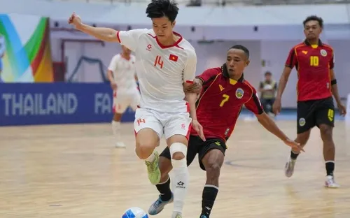 Futsal Việt Nam thắng đậm Timor-Leste 7-1, tiến gần bán kết Đông Nam Á 2026